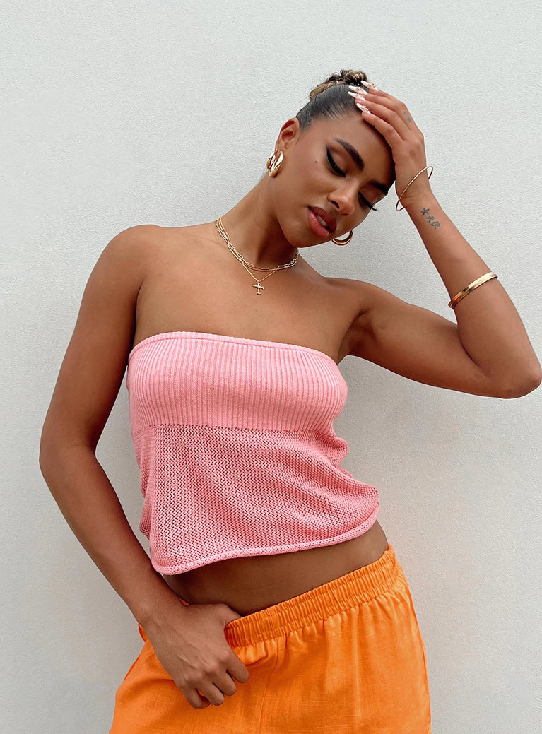 Lyndell Tube Top Pink
