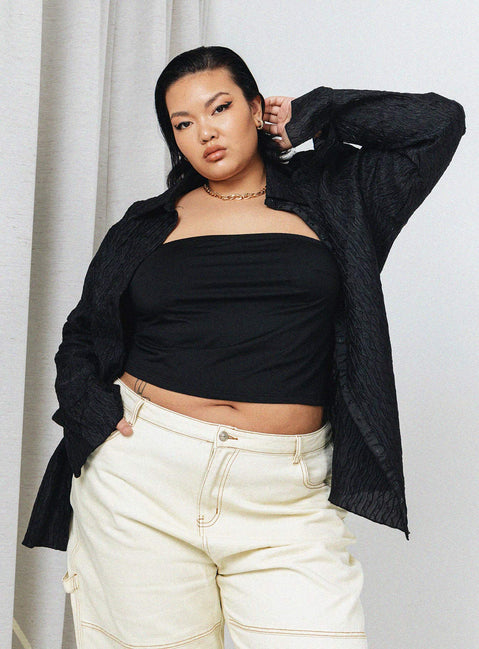 Chrisley Shirt Black Curve