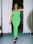 Oscar Midi Dress Green Curve