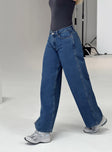 Princess Polly High Rise  Ramos Low Rise Jeans Denim Tall