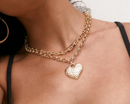 Heart To Necklace Gold Princess Polly Lower Impact