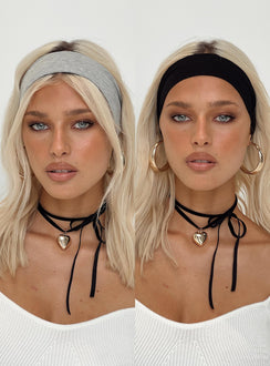 Headbeand Set includes two Elasticated Double lined