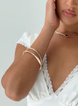 Gold-toned bracelet pack Pack of two, bangle style