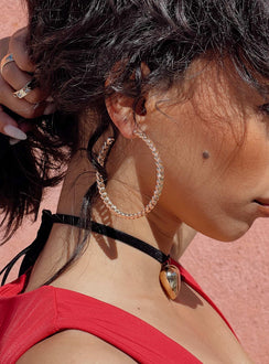 Earrings Hoop style, gold toned