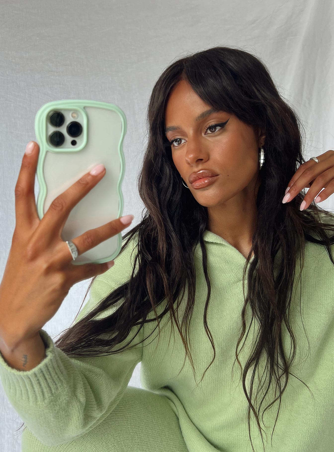 iPhone case Clear plastic style Clip on