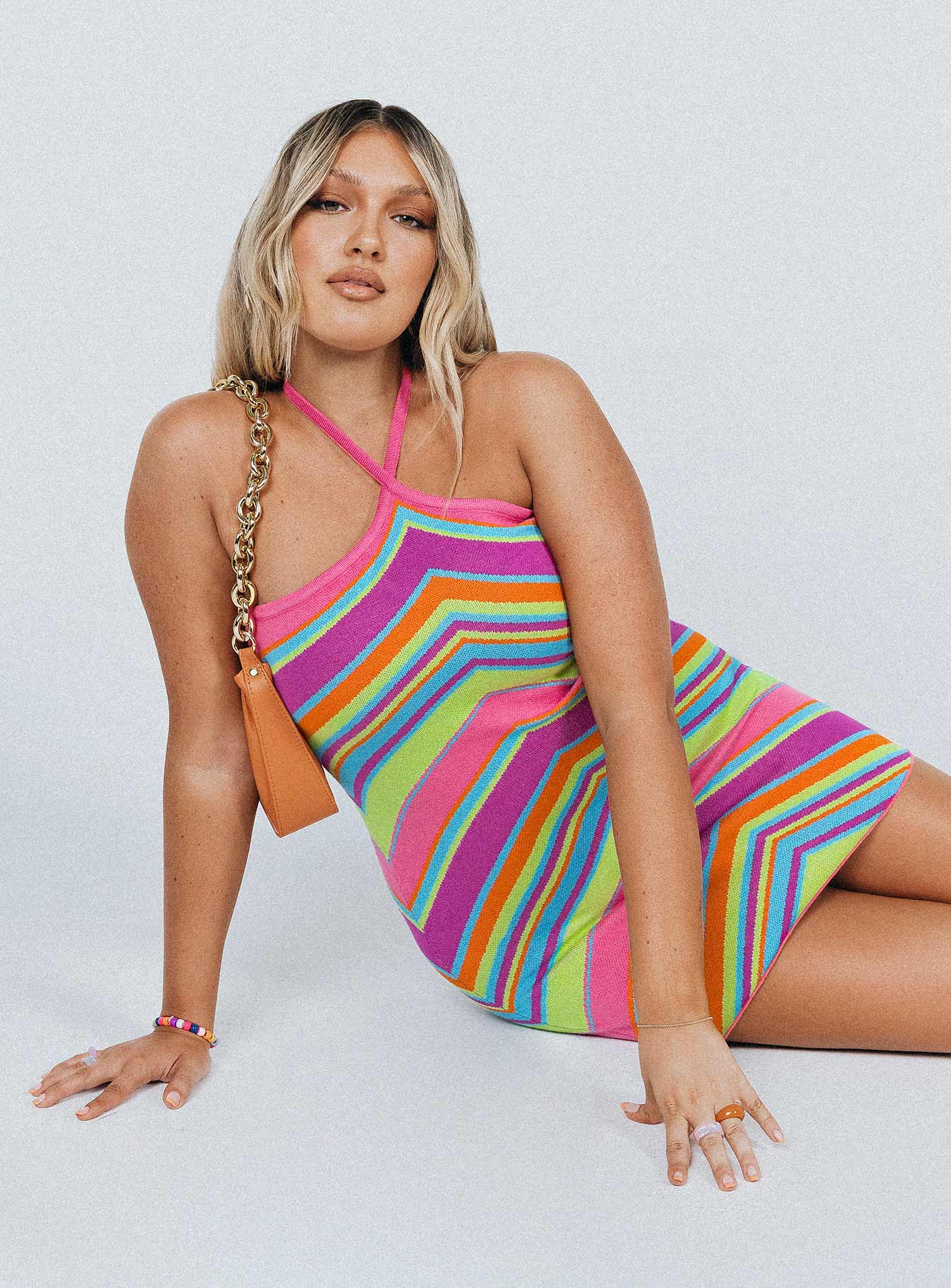 Princess Polly Dress  Daphne Mini Dress Stripe