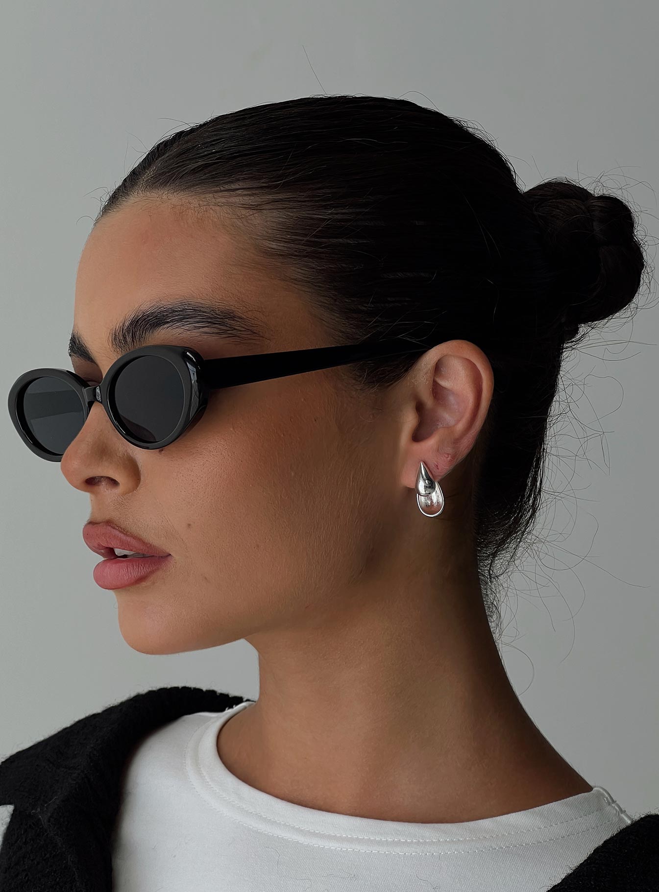 Silver-toned earrings Stud fastening, lightweight Princess Polly Lower Impact