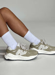 Sneakers  Lace-up style  Platform base Padded inner  Treaded sole 