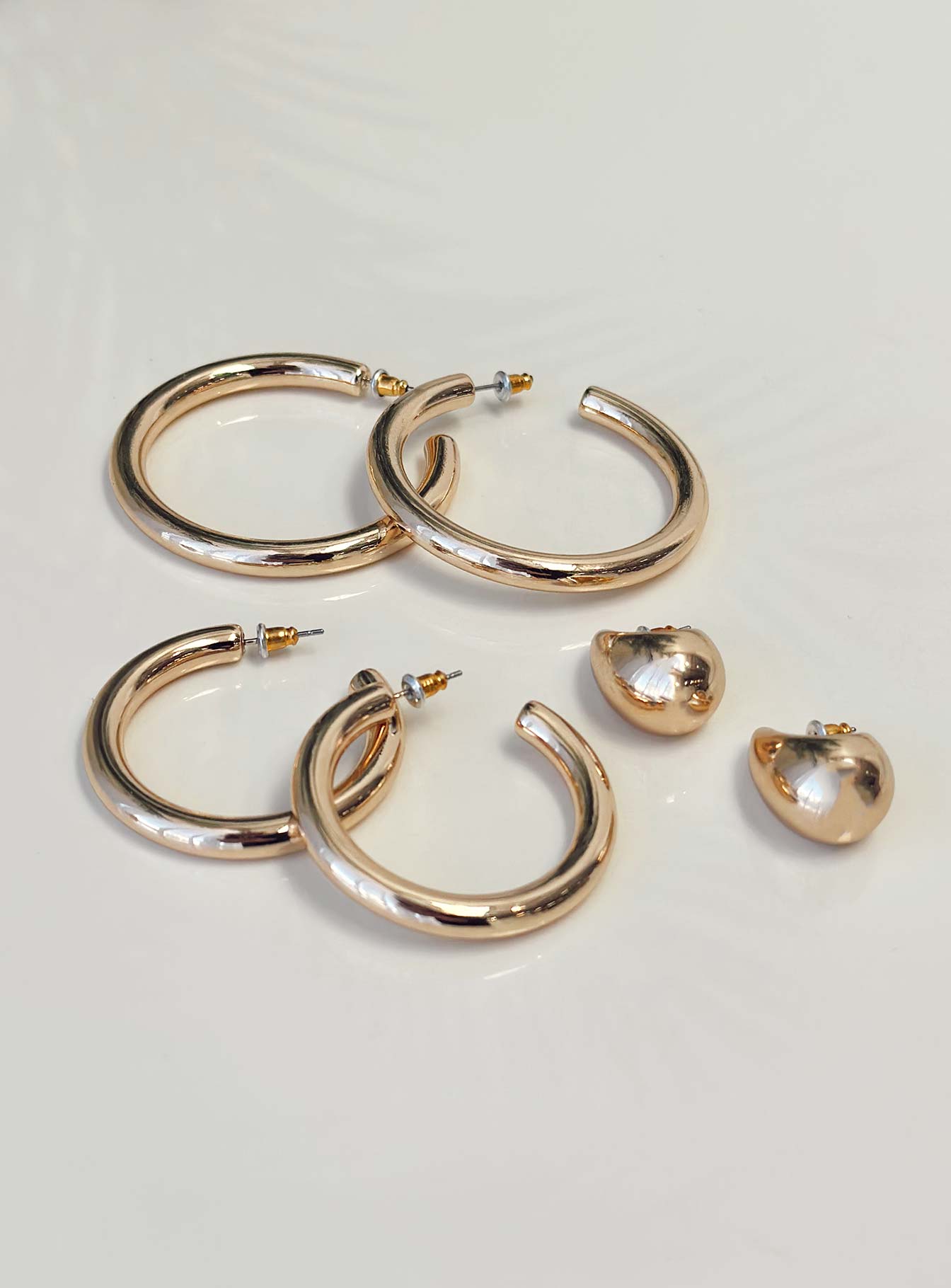 Velvette Earring Pack Gold