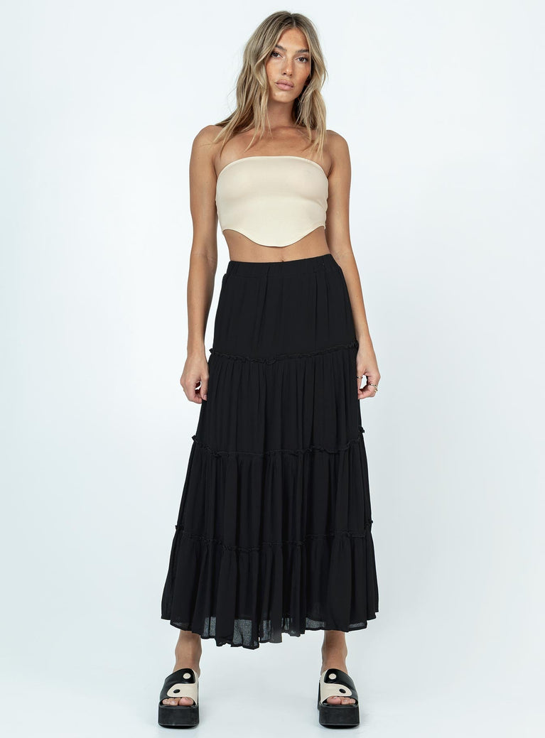 Miriah Maxi Skirt Black