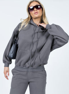 Hoodie Relaxed fit  60% cotton 40% polyester  Graphic print on back Drawstring hood  Drop shoulder  Front pocket  Soft lining 
