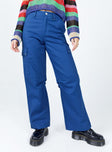 Princess Polly   Fallout Mid Rise Cargo Pants Blue