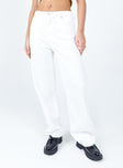 Jeans 100% cotton Cord material  Zip & button fastening  Belt looped waist  Classic five pocket design  Wide leg 