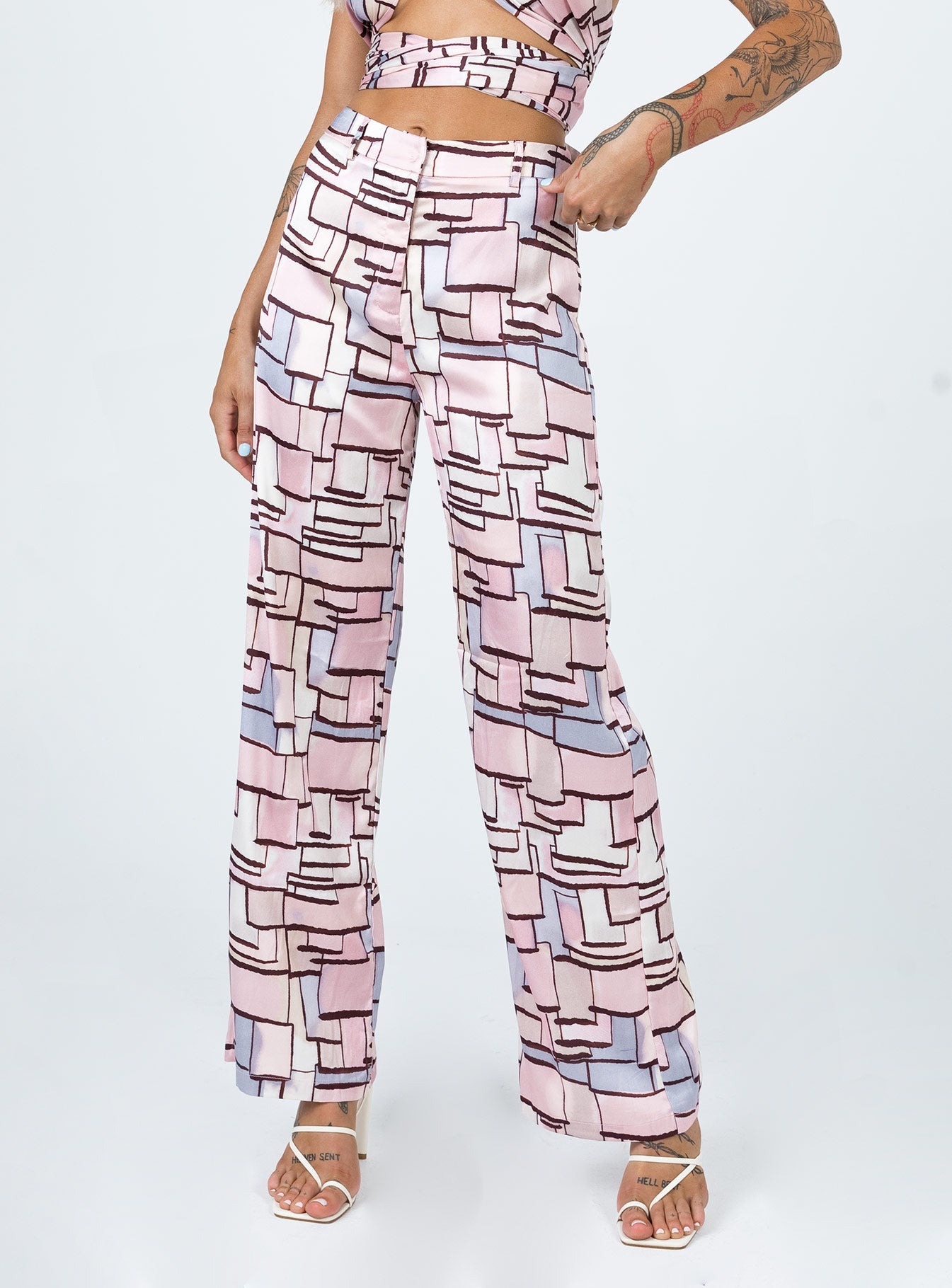 Princess Polly   Sara Pants Pink Multi