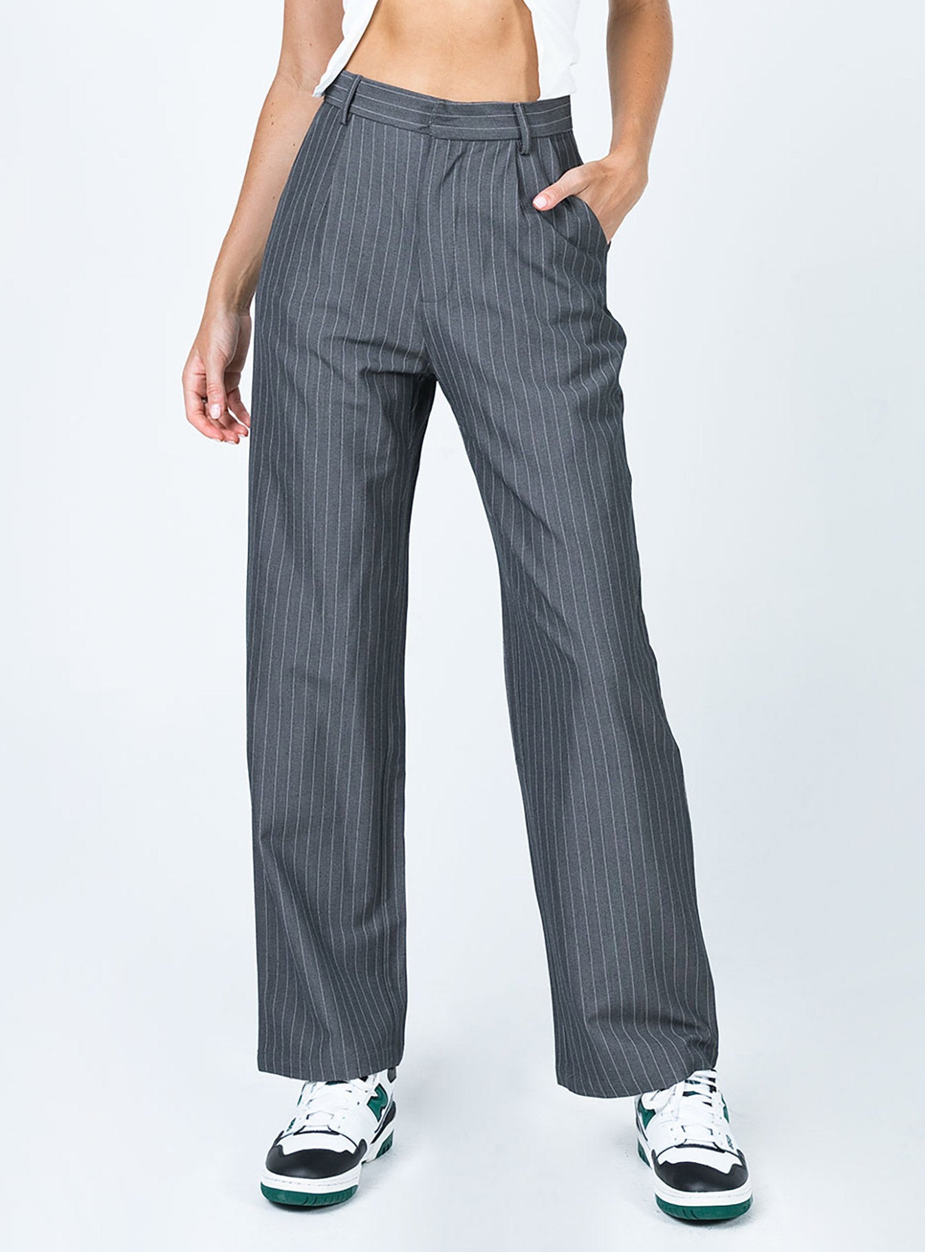Princess Polly   Joplin Pants Grey