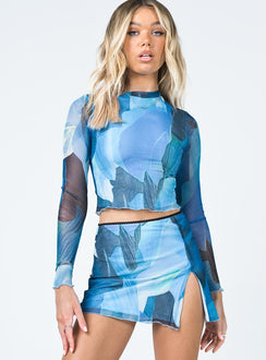 Felicity Mini Skirt Blue