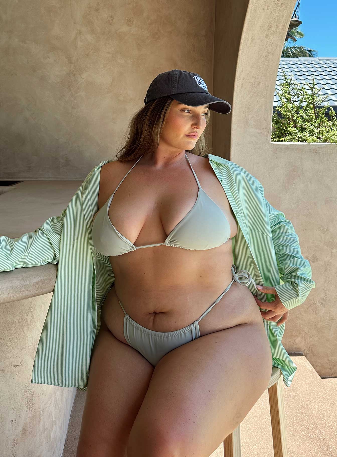 Bikini bottoms Tie side design Adjustable coverage Cheeky cut bottoms Fully lined