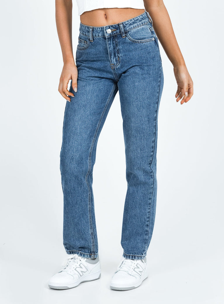 Marsher Slouch Jeans Mid Wash Denim