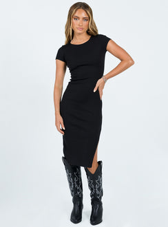 The Classic Midi Dress Black