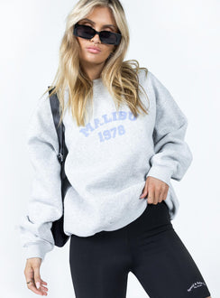 Malibu Sweatshirt Grey Princess Polly  regular 