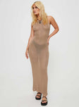 Maxi dress Knit sheer material, tank style dress Good stretch, unlined 