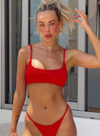 Terrence Bikini Top Red