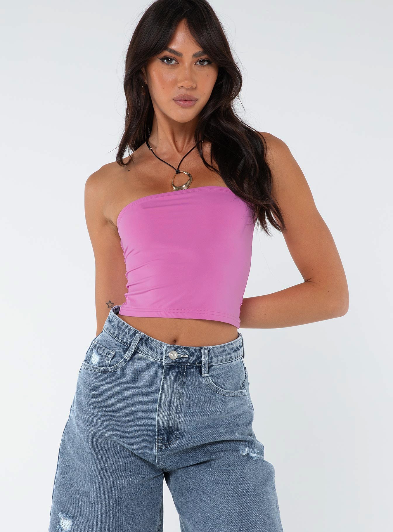 Tube top Good stretch, unlined