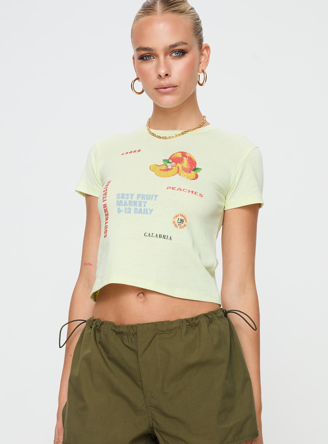 Yellow Graphic tee