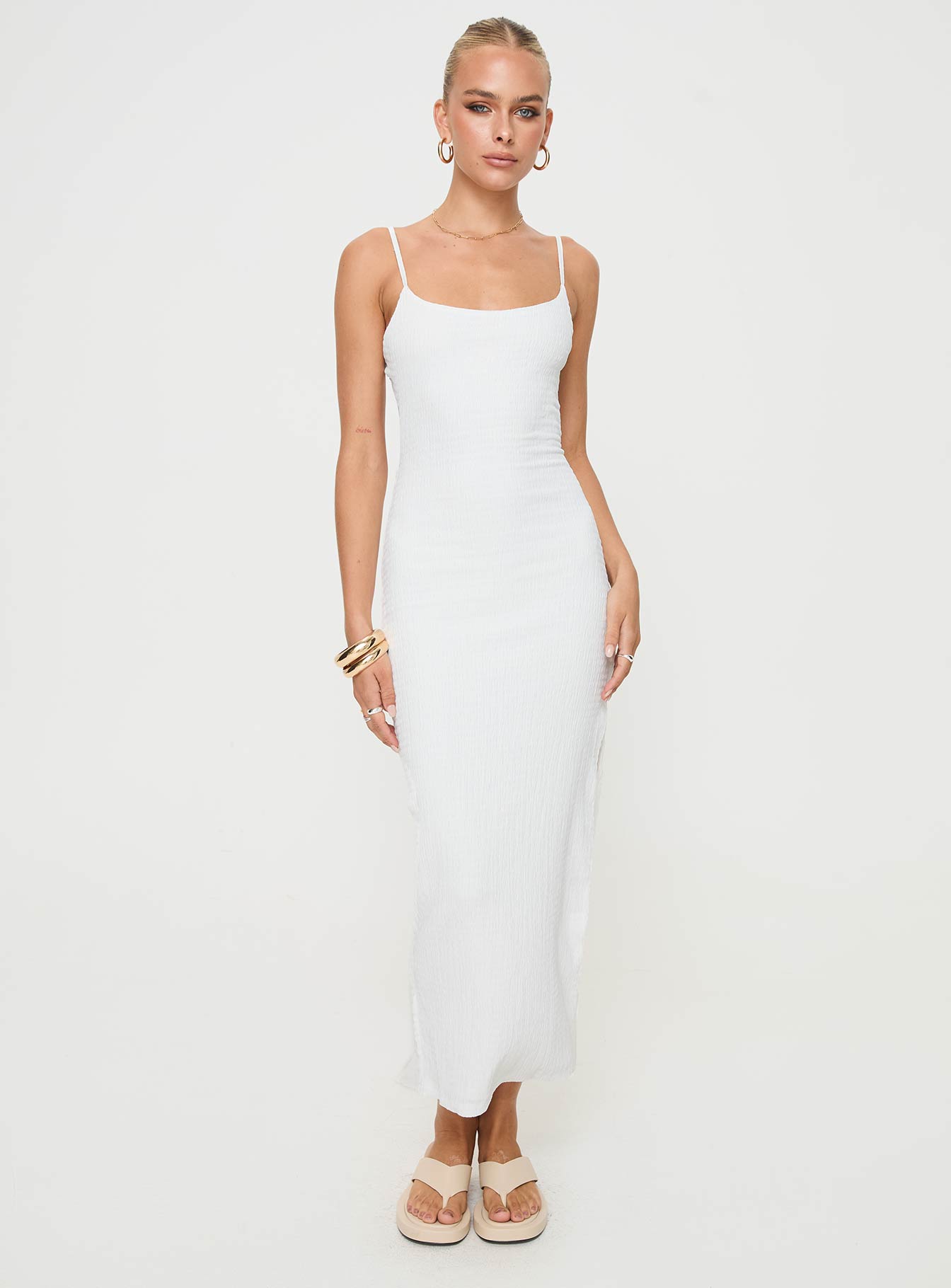 Shop Formal Dress - Elestria Maxi Dress White fifth image