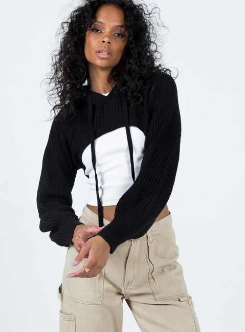 Cotter Bolero Black Princess Polly  Cropped 