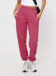 Track pants Elasticated waistband and cuffs, twin hip pockets Good stretch, soft lining