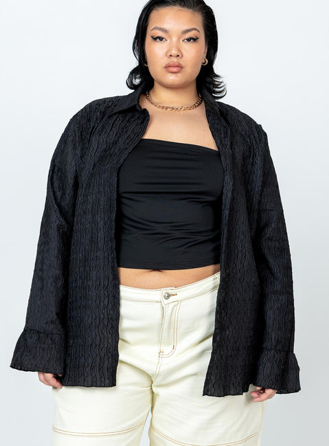 Chrisley Shirt Black Curve