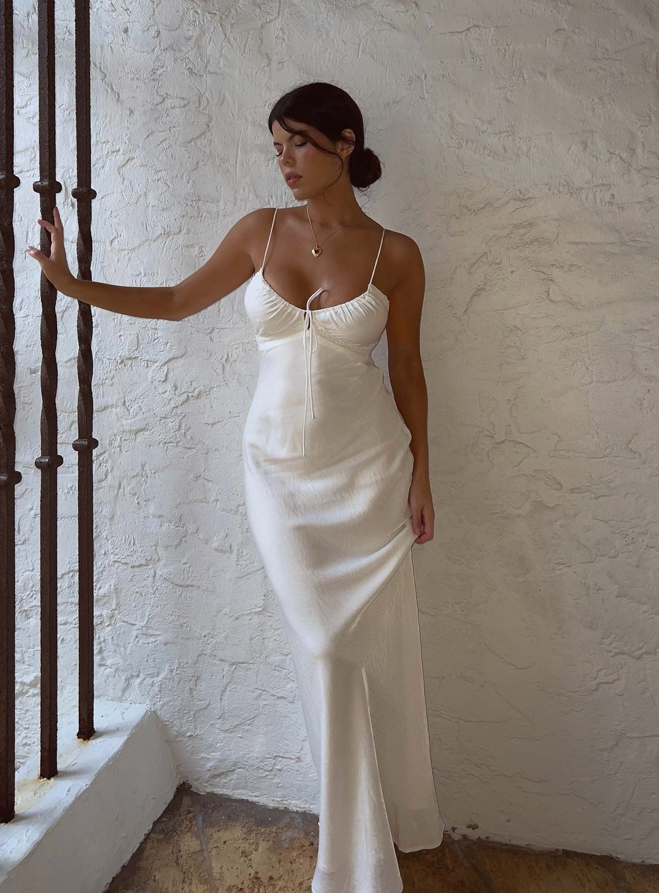Shop Formal Dress - Emily Maxi Dress White fourth image