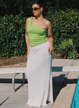 Santorini Knit Maxi Skirt White Curve Princess Polly  Maxi 