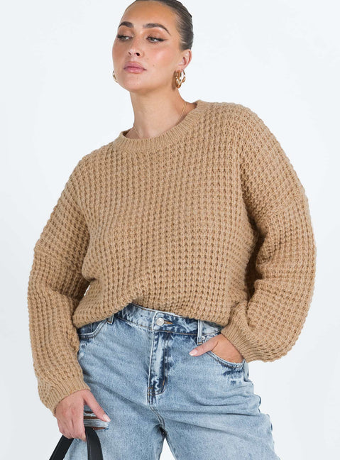 Sweater Knit material Drop shoulder Good stretch Unlined 