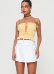 Skort Built-in shorts, folded waistband, ruched detail Good stretch, fully lined  Princess Polly Lower Impact 