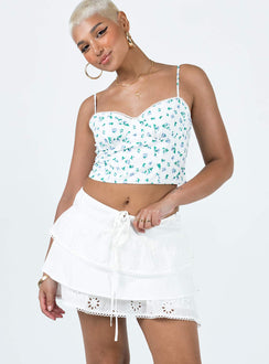 Malana Anglais Mini Skirt Ivory