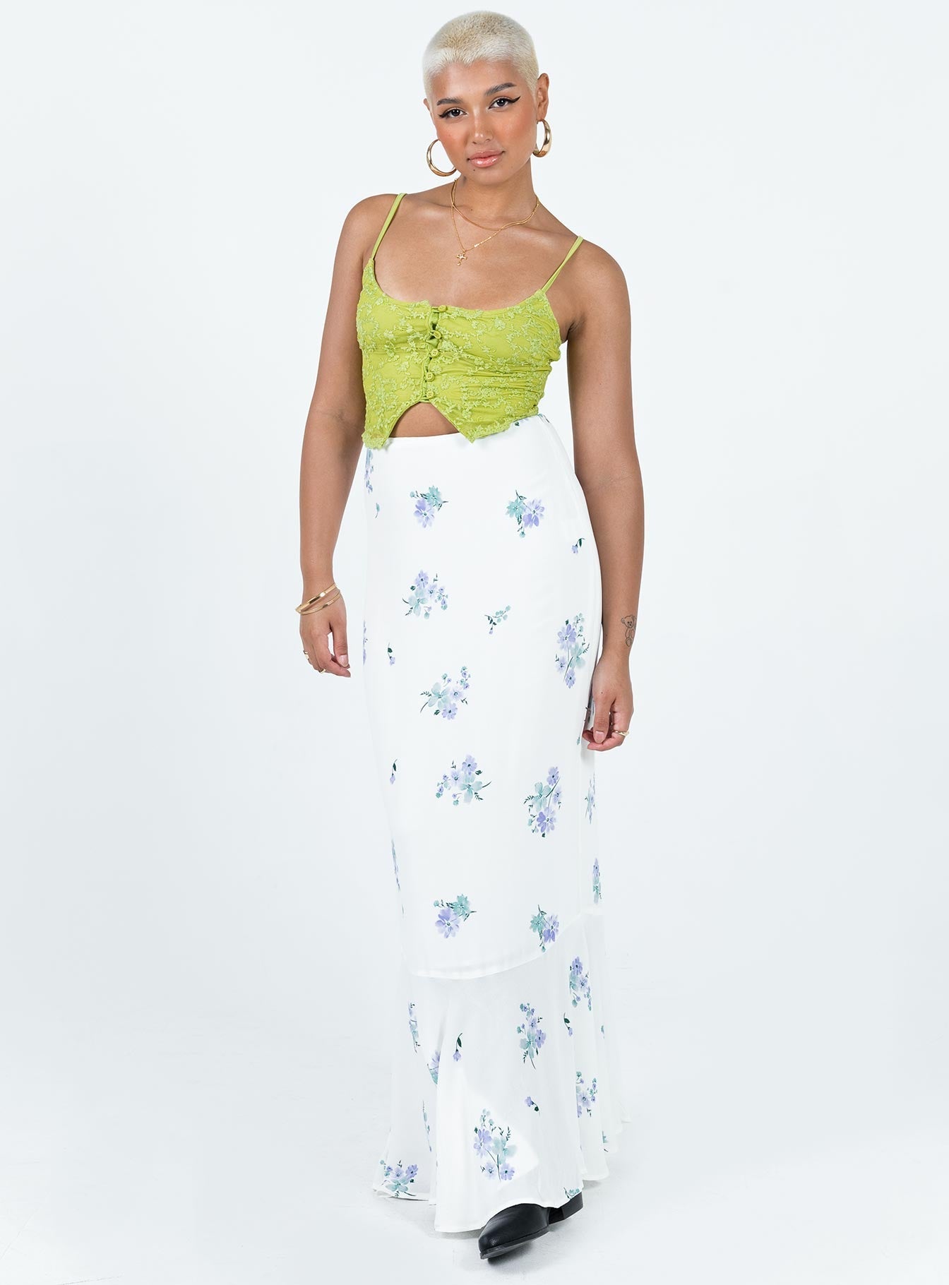 Kiani Maxi Skirt White