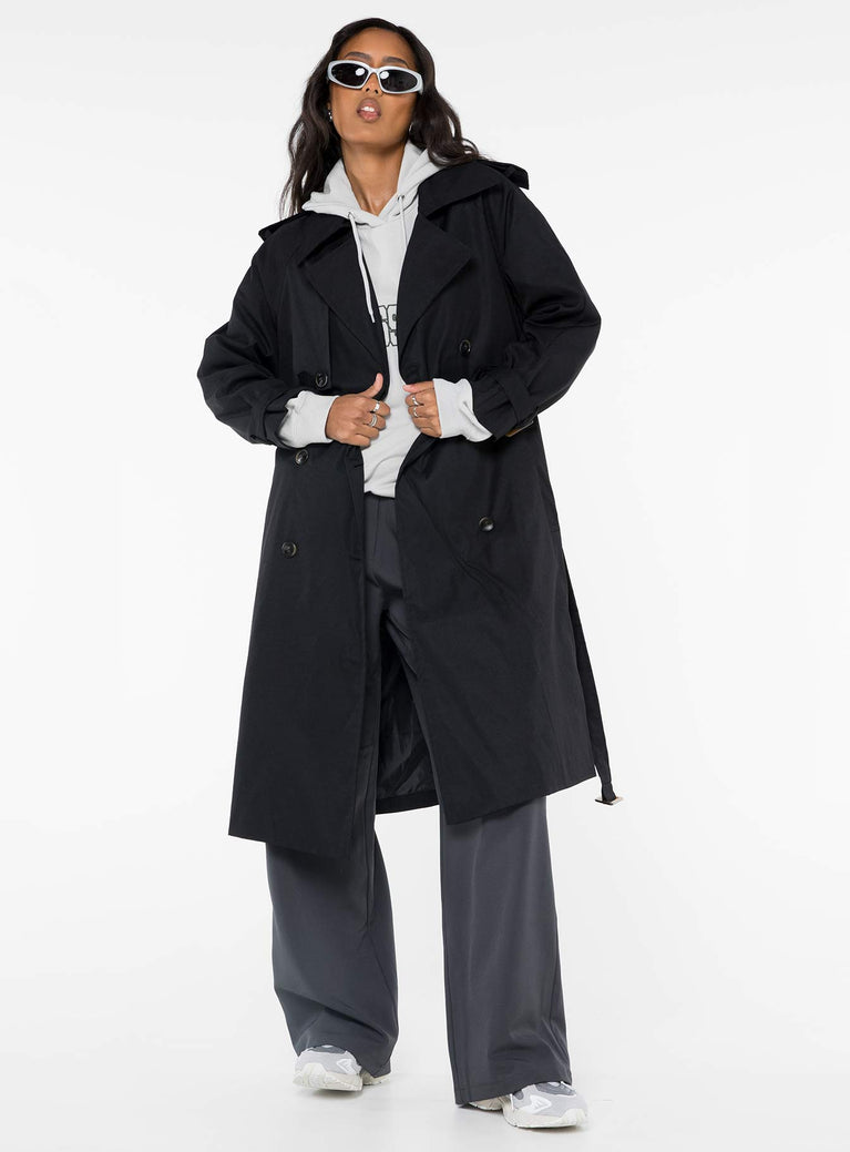 Westwind Trench Coat Black