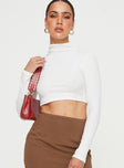 Long sleeve crop top Slim fitting  Princess Polly exclusive