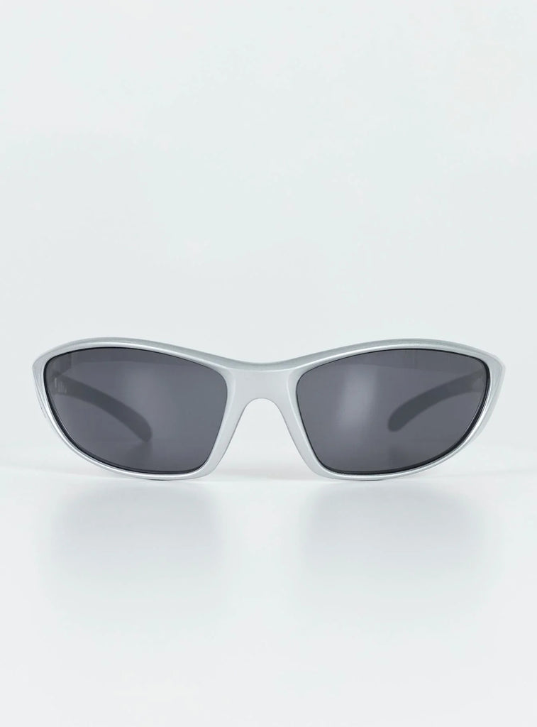 Rave On Sunglasses Silver | Princess Polly AU
