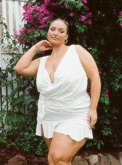 Devotion Mini Dress White Curve