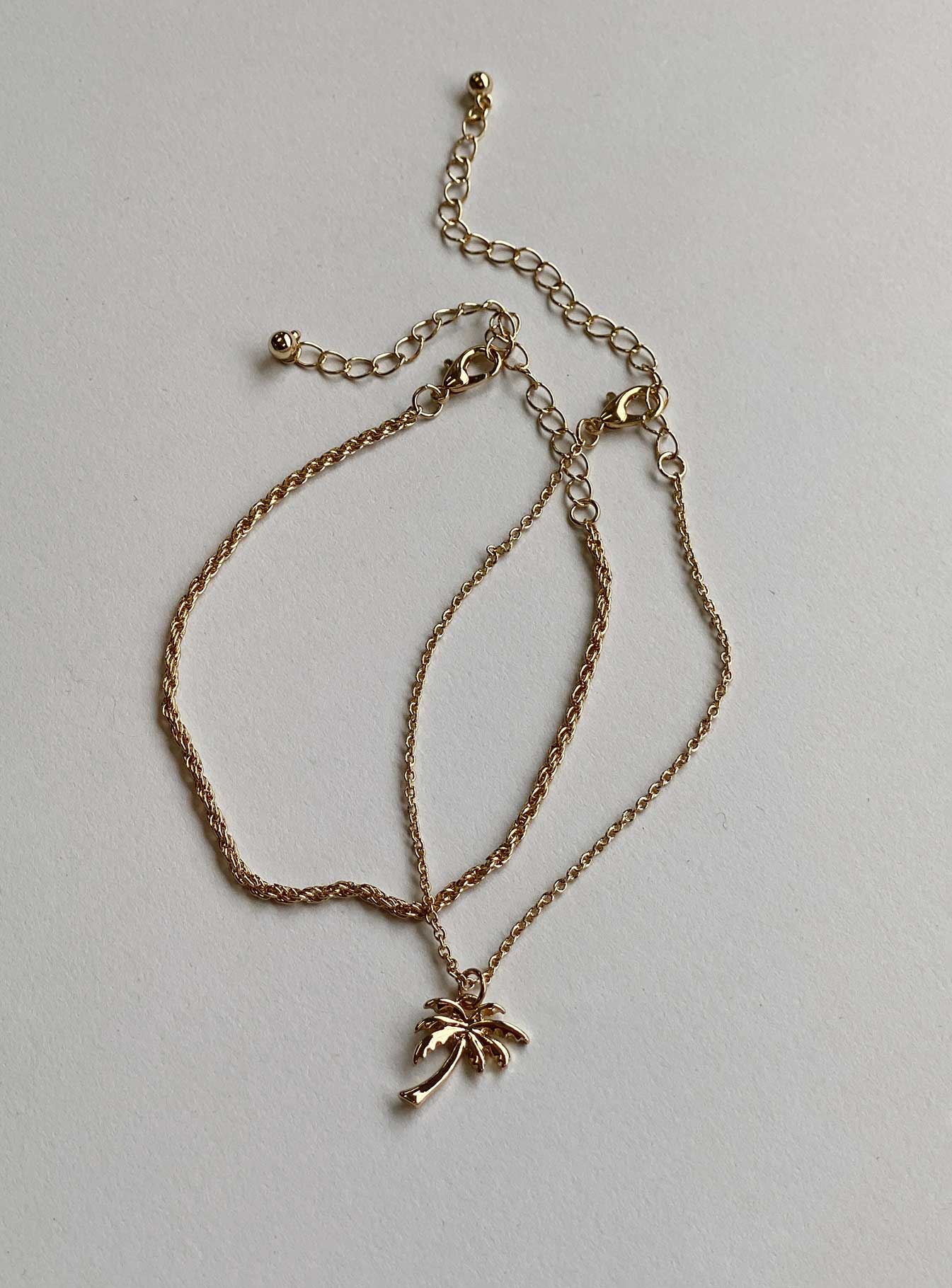 Bracelet pack Gold-toned Drop charm Lobster clasp fastening