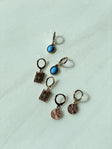 Earrings Pack of three Continuous loop fastening Drop charms