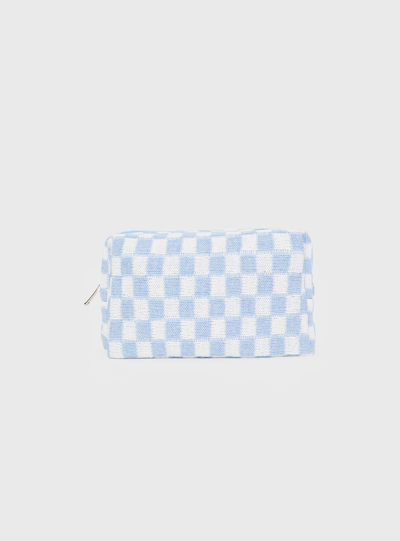 Cosmetics Case  Check print, zip fastening