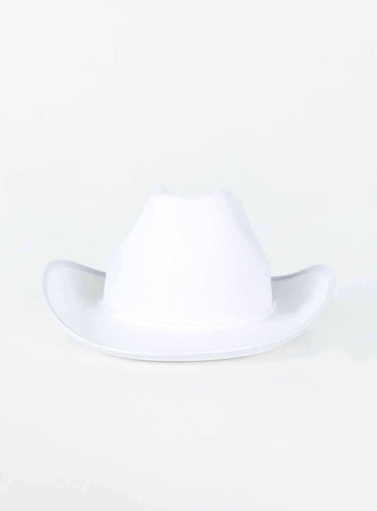 Headline Cowboy Hat White
