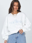 Palm Springs Sweatshirt White