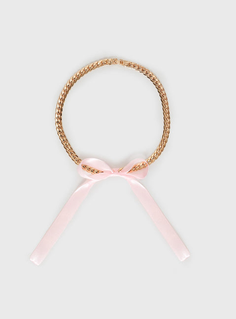 Looking For Love Necklace Gold