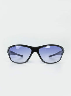 Sunglasses Wrap around style  Blue tinted lenses  Lightweight