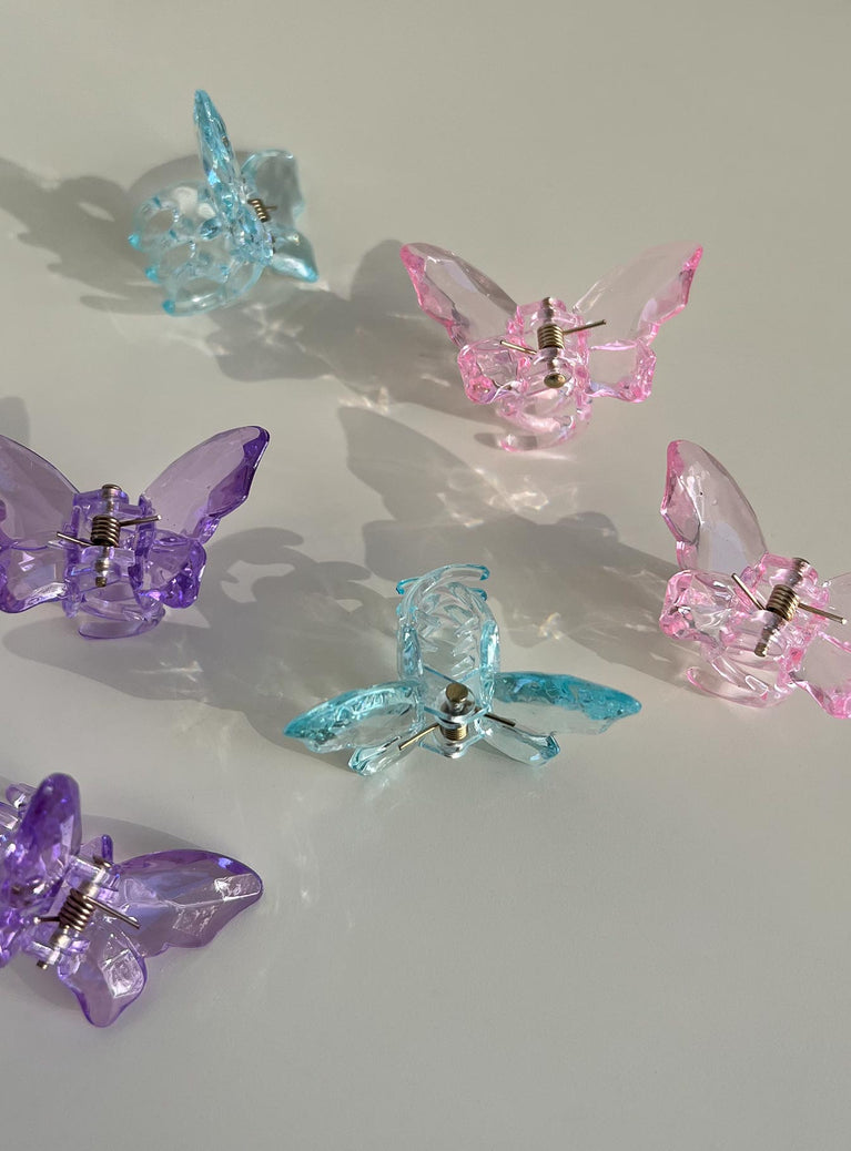 Izzy Butterfly Hair Clip Pack Multi